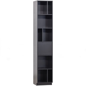 Credenza con ripiani in legno di pino nero Finca 210x40 cm