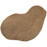 Tappeto organico marrone Alya 1x170 cm
