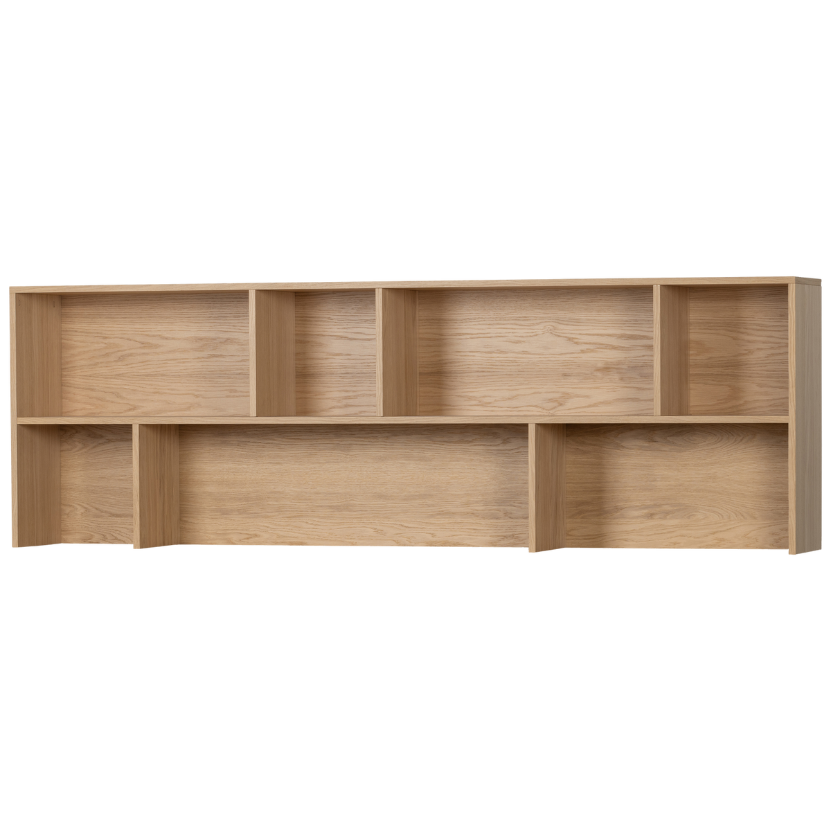 Credenza a giorno in legno di quercia New Gravure 65x200 cm