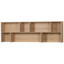 Credenza a giorno in legno di quercia New Gravure 65x200 cm