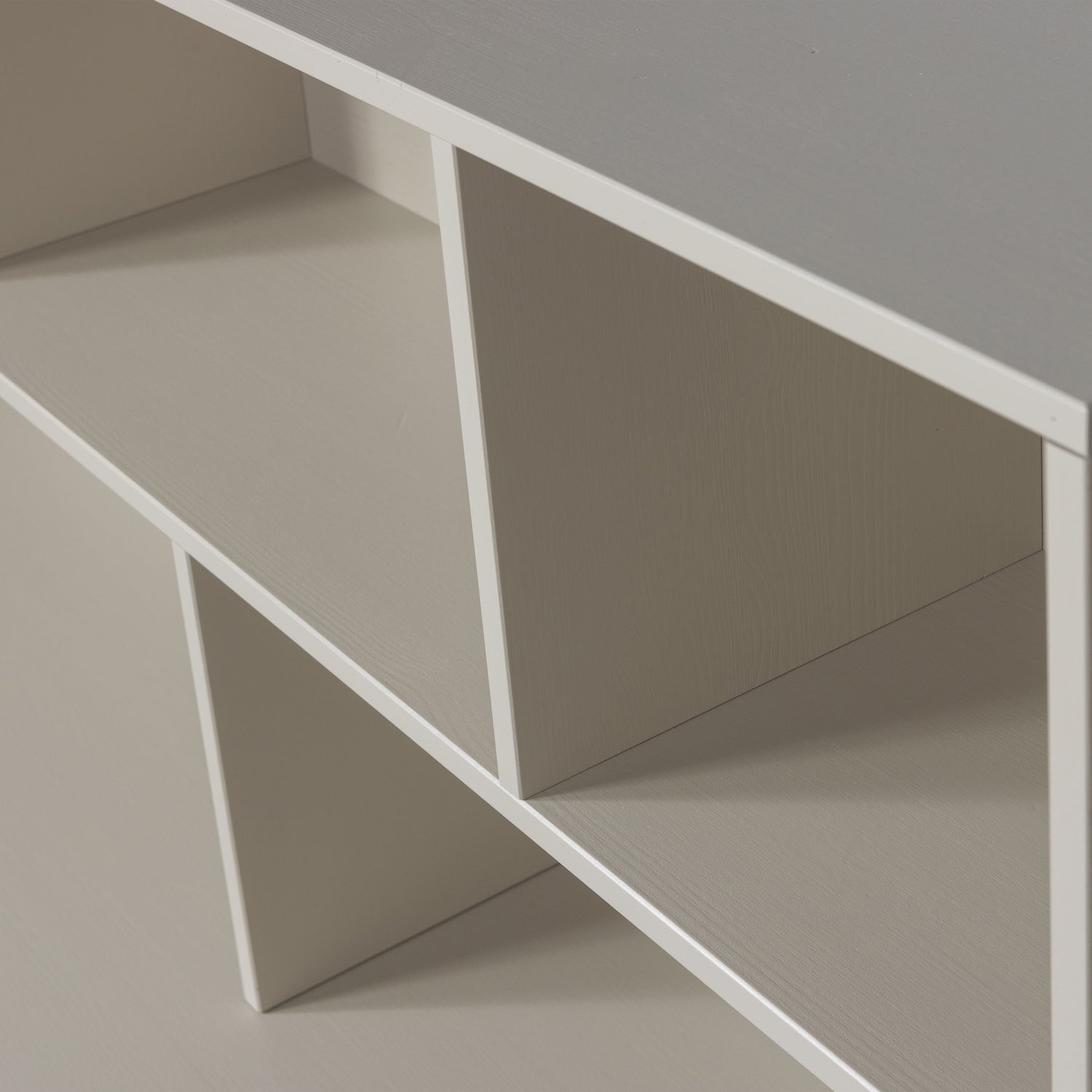 Credenza a giorno in legno di quercia New Gravure 65x200 cm