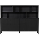 Madia 4 ante in legno di quercia New Gravure 150x200 cm