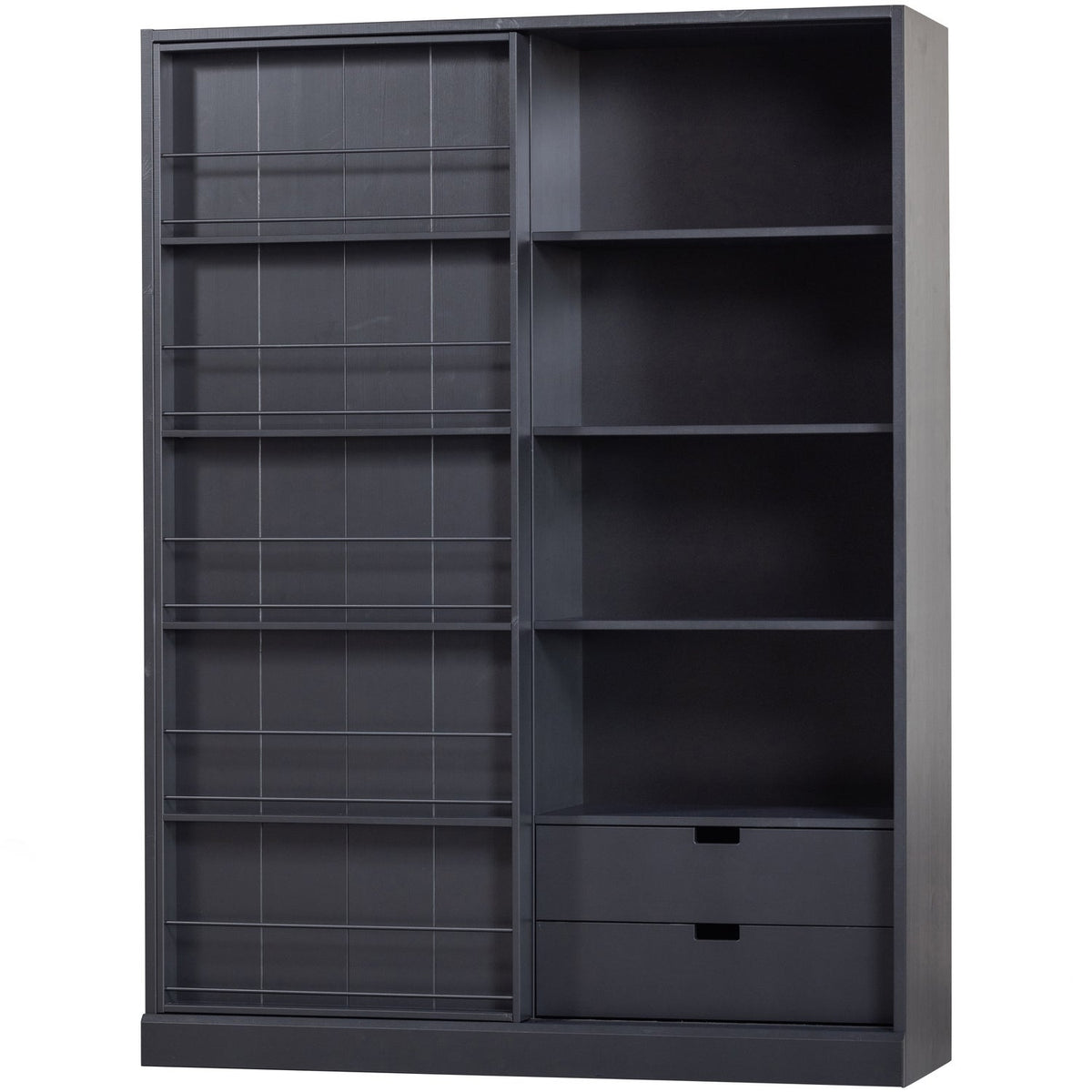 Credenza 1 anta scorrevole 2 cassetti Swing 200x150 cm