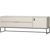 Mobile TV 1 anta 2 cassetti in legno di pino Silas 60x180 cm