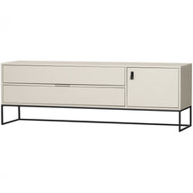 Mobile TV 1 anta 2 cassetti in legno di pino Silas 60x180 cm