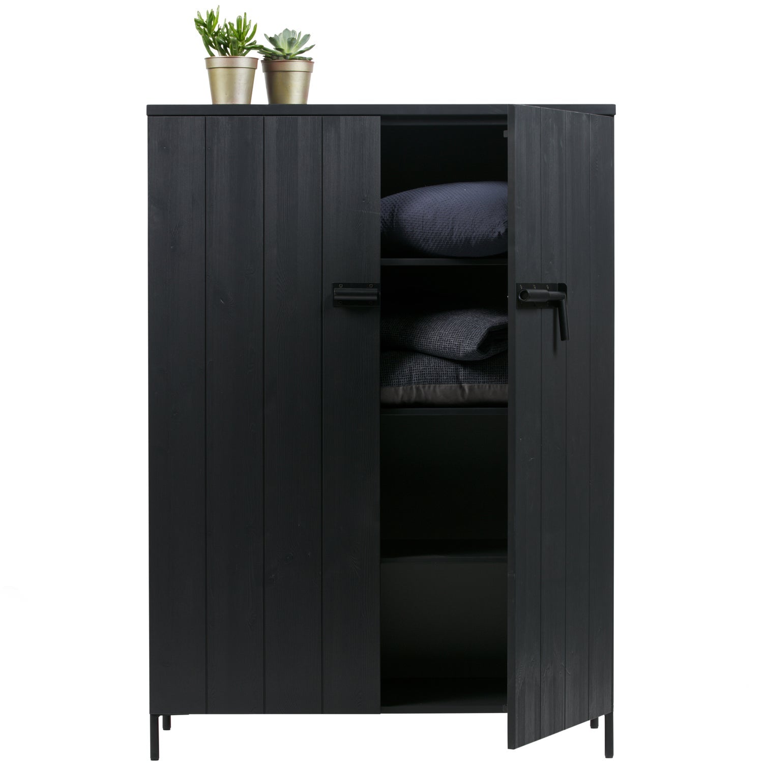 Credenza 2 ante in legno di pino Roka 100x140 cm