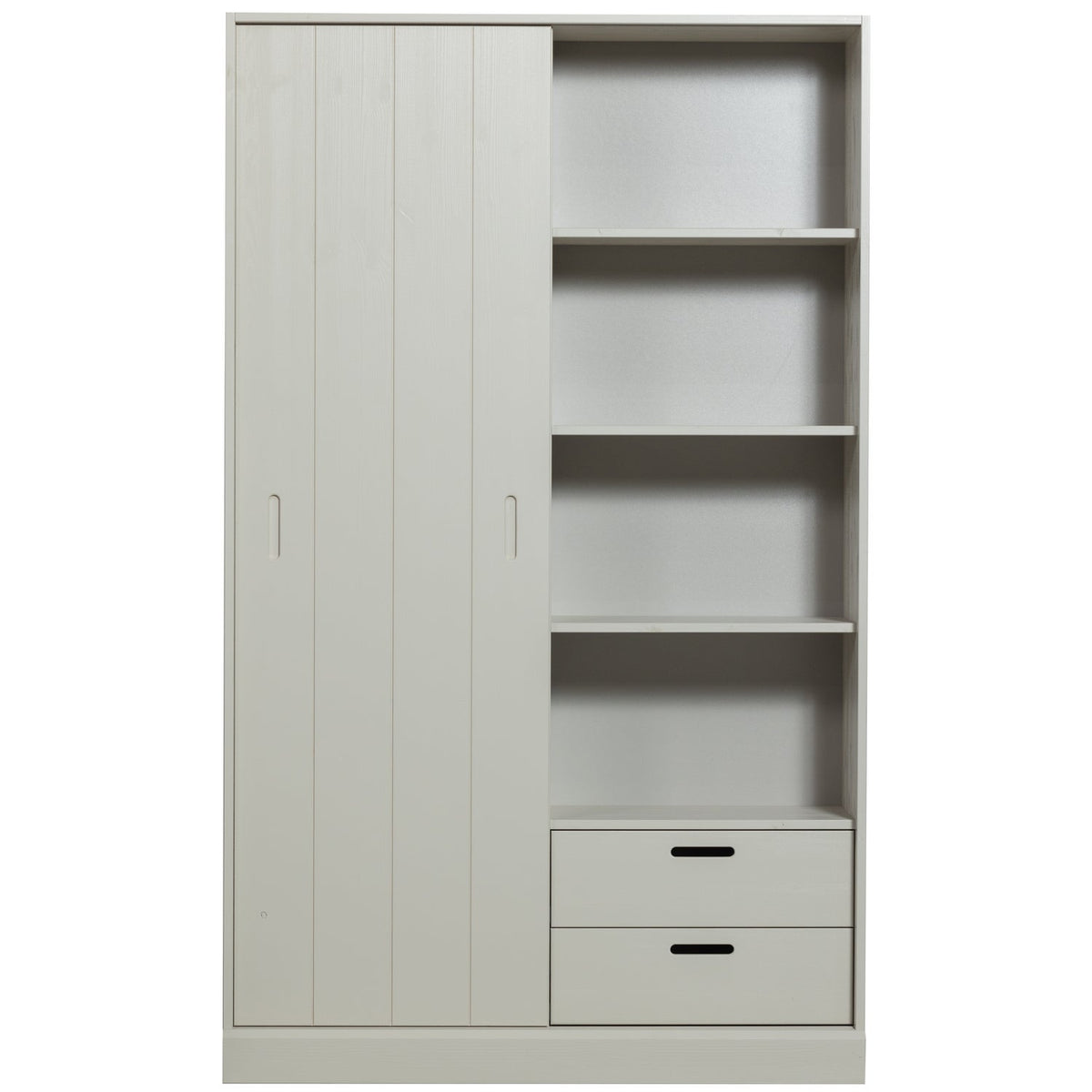 Credenza 2 ante 2 cassetti in legno di pino Mila 200x120 cm