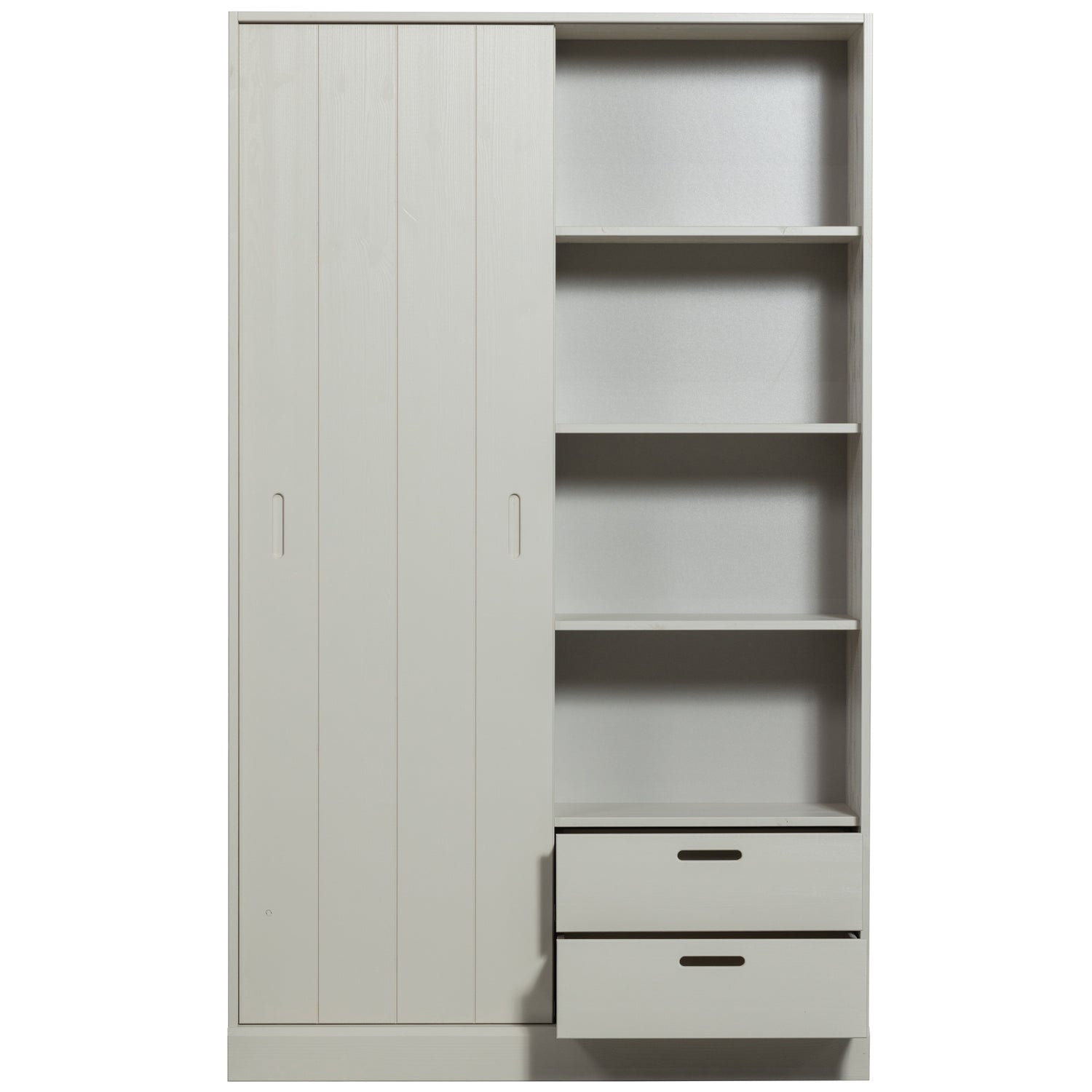 Credenza 2 ante 2 cassetti in legno di pino Mila 200x120 cm