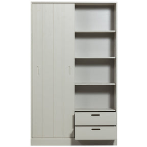 Credenza 2 ante 2 cassetti in legno di pino Mila 200x120 cm