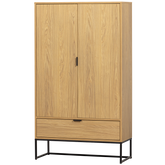Credenza 2 ante 1 cassetto in legno di frassino Silas 149x85 cm