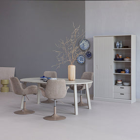 Credenza 2 ante 2 cassetti in legno di pino Mila 200x120 cm