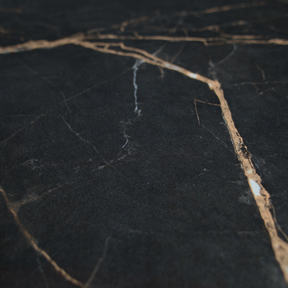 Tavolino effetto marmo nero Vida 40x80 cm