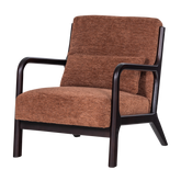 Poltrona in ciniglia con braccioli Tilia 67x75 cm