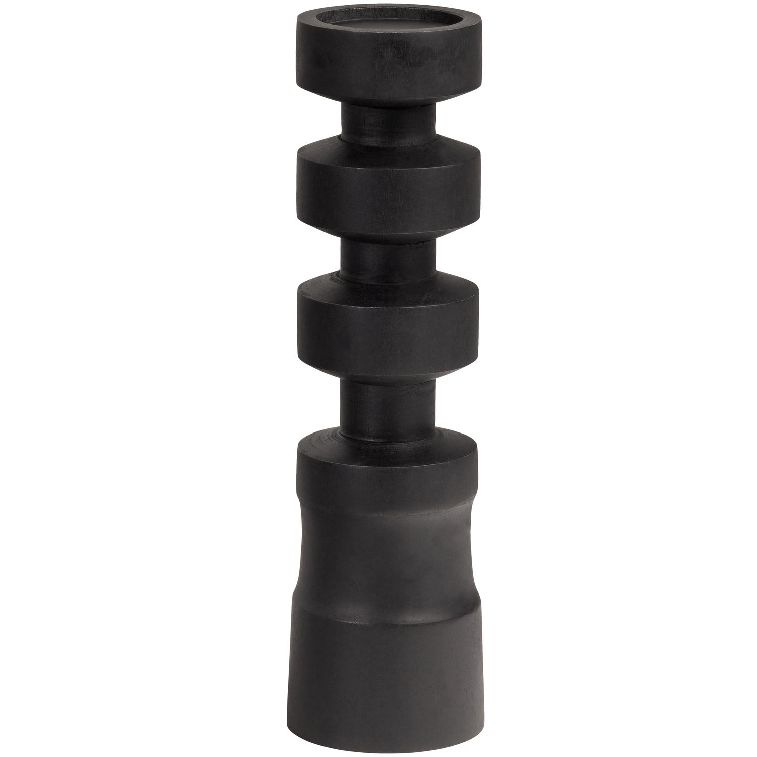 Seaside No. 64 – Candelabro realizzato a mano in pezzi di legno naturale e metallo – portacandele – design marittimo – per candele a pilastro – pezzo unico