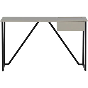 Scrivania 1 cassetto con gambe in metallo Julius 126x75 cm