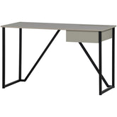Scrivania 1 cassetto con gambe in metallo Julius 126x75 cm