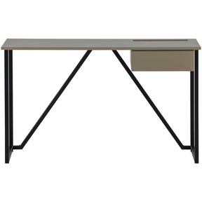 Scrivania 1 cassetto con gambe in metallo Julius 126x75 cm