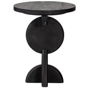 Tavolino in legno di mango nero Pete 52x40 cm