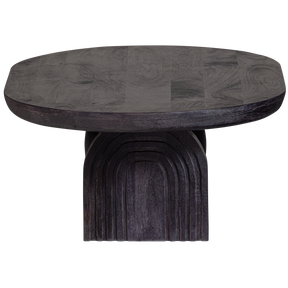 Tavolino in legno di mango nero Steppe 38x110 cm