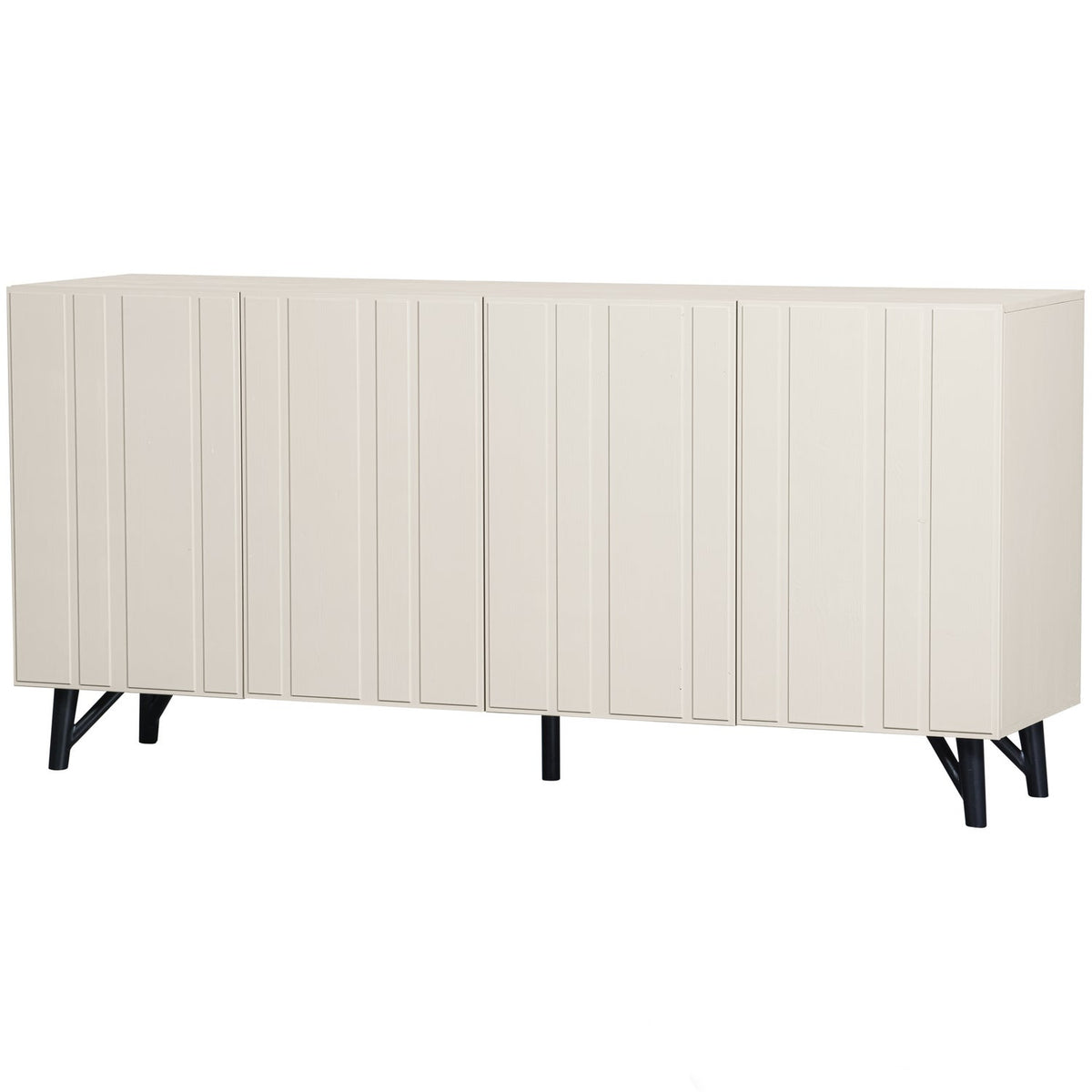Madia 4 ante in legno di pino Miller 85x181 cm
