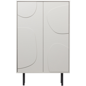 Armadio 2 ante in legno di pino Cadiz 135x85 cm