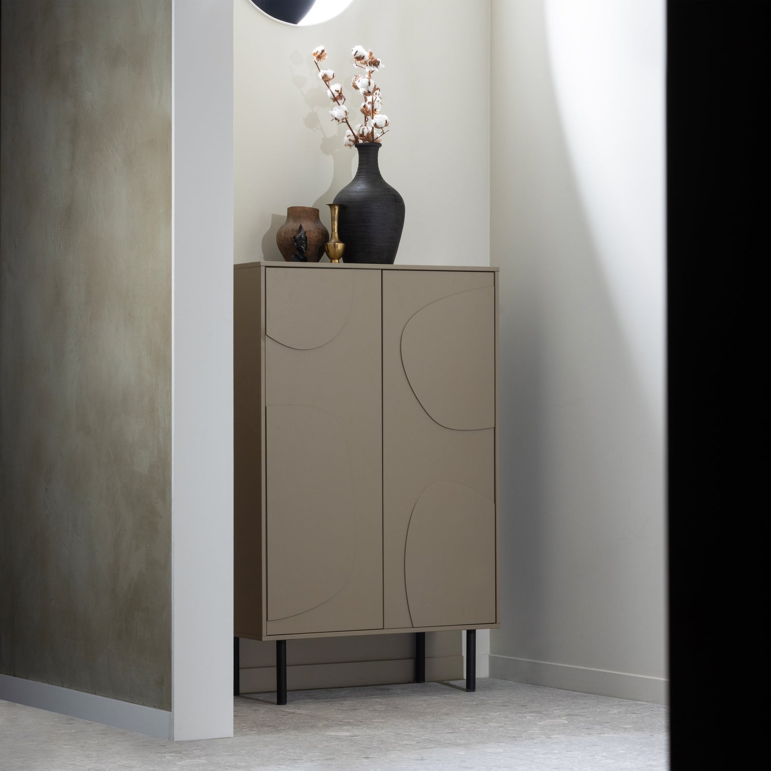 Credenza 2 ante in legno di pino Cadiz 135x85 cm