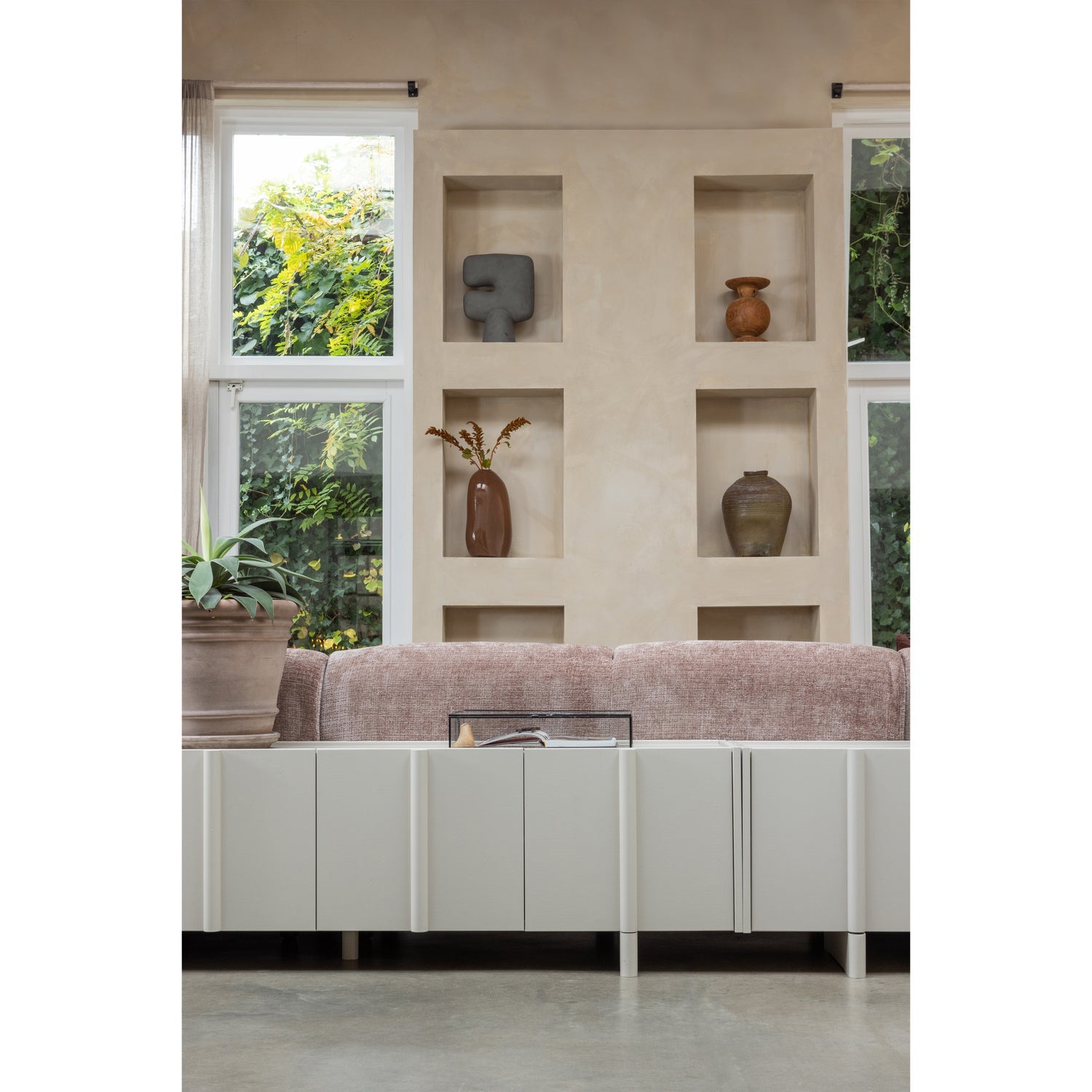 Set di 2 vasi in vetro Sahil 23x42 cm