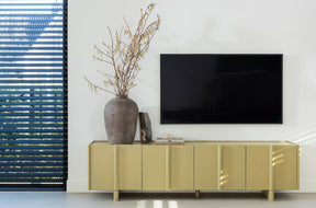 Mobile TV 4 ante in legno di pino Basu 53x200 cm