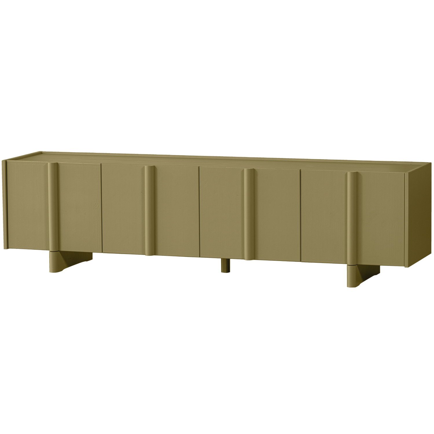 Mobile TV 4 ante in legno di pino Basu 53x200 cm