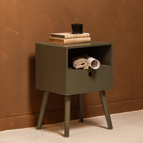 Comodino 1 cassetto in legno Ozzy 53x36 cm