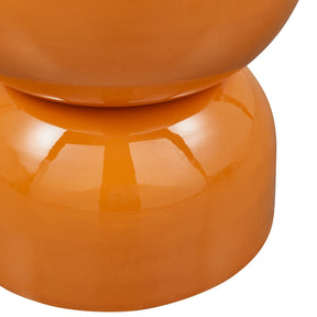 Tavolino in metallo lucido Hekla 32x47 cm