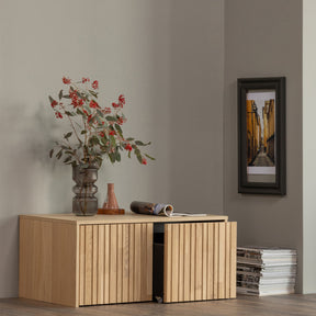 Cassapanca in rovere New Gravure 40x88 cm