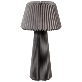 Lampada da terra in carta grigio caldo Sami 95x47 cm