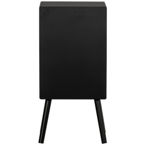 Comodino in legno nero Ozzy 75x36 cm