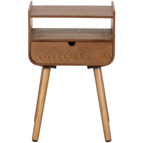 Comodino/tavolino in legno naturale Nils 54x36 cm