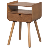 Comodino 1 cassetto in legno naturale Nils 54x36 cm