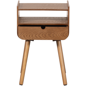 Comodino/tavolino in legno naturale Nils 54x36 cm