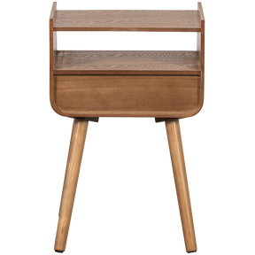 Comodino/tavolino in legno naturale Nils 54x36 cm