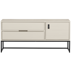 Mobile TV 1 anta 2 cassetti in legno di pino Silas 55x120 cm