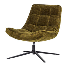 Poltrona girevole in ciniglia Maudy 74x84 cm