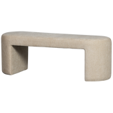 Panca in ciniglia Jacob 46x130 cm