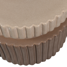 Tavolino in ceramica smaltata Geer 38x48 cm