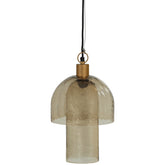 Lampada a sospensione in vetro martellato Gigi 22x31 cm