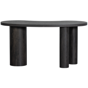 Tavolino/scrivania organico marrone scuro Moon 75x150 cm