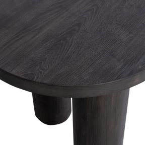 Tavolino/scrivania organico marrone scuro Moon 75x150 cm