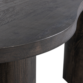 Tavolino/scrivania organico marrone scuro Moon 75x150 cm