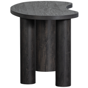Tavolino/scrivania organico marrone scuro Moon 75x150 cm