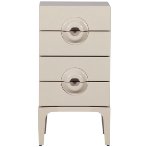 Cassettiera 4 cassetti in legno di eucalipto Merge 89x44 cm