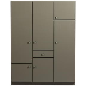 Armadio in pino verde Alfie 210x160cm