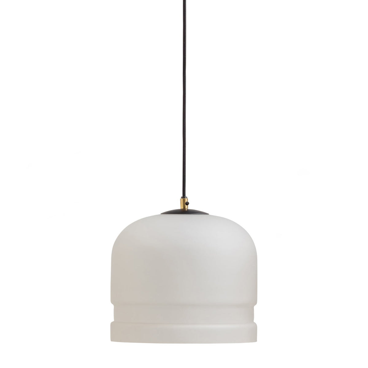 Lampada a sospensione in metallo leggero bianco Micah 27x27 cm